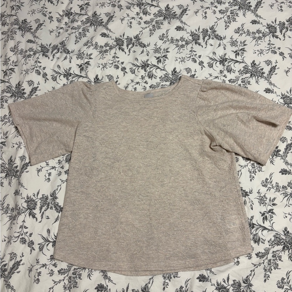 NIC+ZOE Textured Cream Knit Top